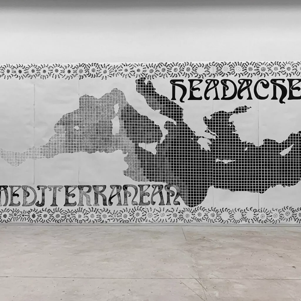 Mediterranean-Headache-2007 -Aleksandra-Mir.-Galeria-Praca-Instituto-Inhotim.-Foto-Leo-Fontes